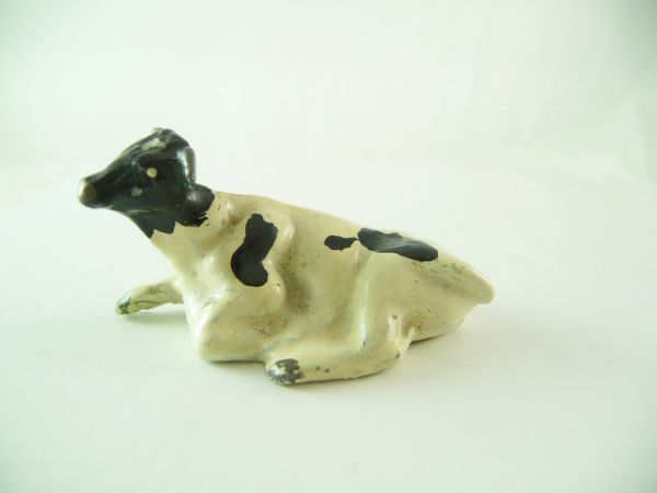 Merten Metall Cow lying, white/black (suitable for 4 cm figure series)