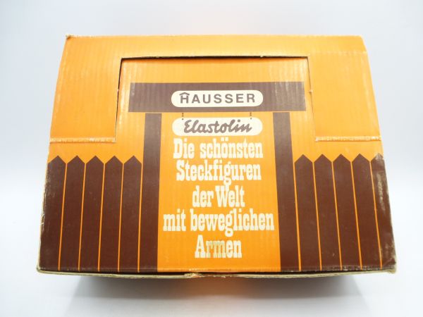 Elastolin 5,4 cm Schüttbox / Verkaufskarton mit 45 Cowboys / Trappern