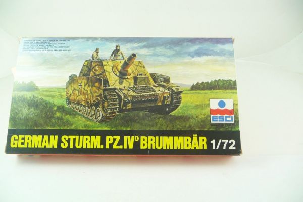 Esci German Sturm PZ.IV° Brummbär, No. 8065 - orig. packaging, parts on cast