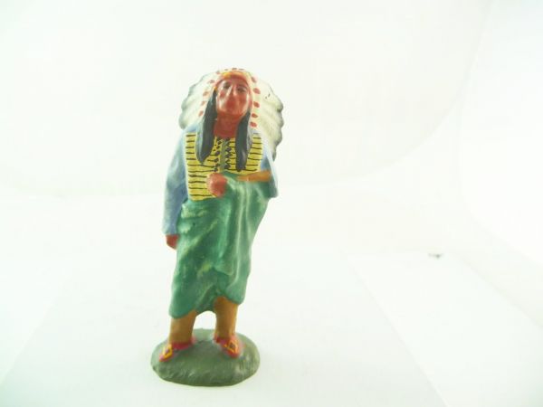 Lineol Proud Indian chief - very nice painting, great replica