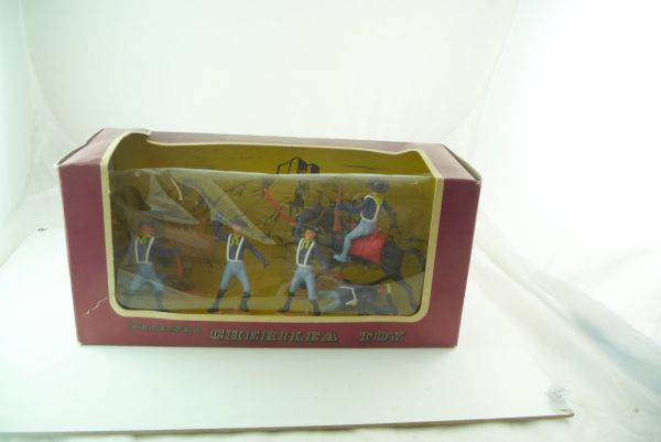 Cherilea Blister box with 6 Union Army soldiers and 1 direction sign - complete