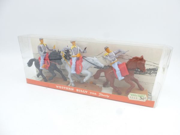 Plasty 3 Southerners on horseback - in blister / orig. packaging, brand new