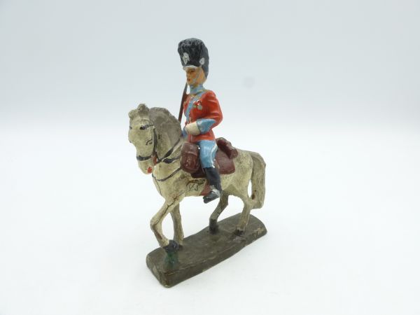 Napoleonic soldier on horseback (compound figure, most likely Elastolin)