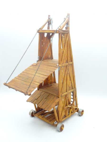 Elastolin 7 cm Siege tower, no. 9885, painting 2 - great condition, great painting