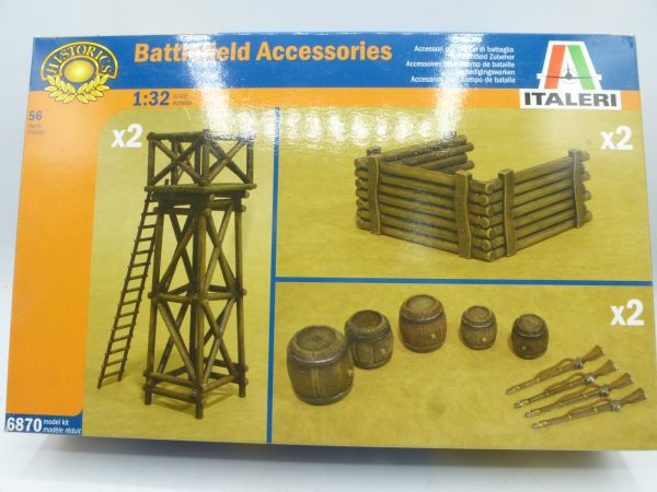 Italeri 1:32 Allied General Battlefield Accessories (Historic), No. 6870