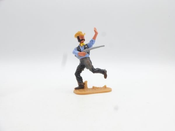 Timpo Toys Sheriff 4. Version laufend mit Gewehr, Arm hoch