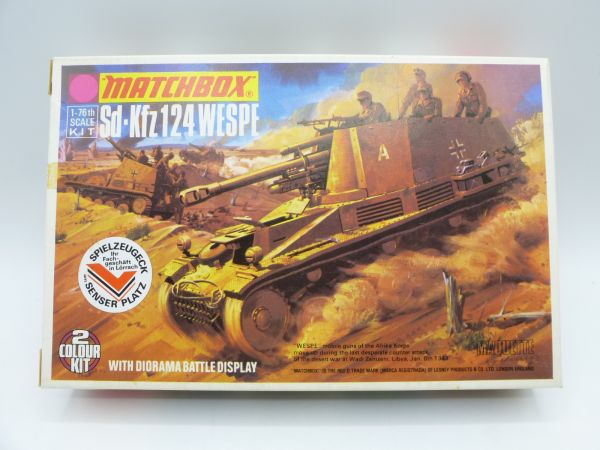 Matchbox 1:76 Sd. Kfz 124 Wasp, No. PK77 - parts on the casting