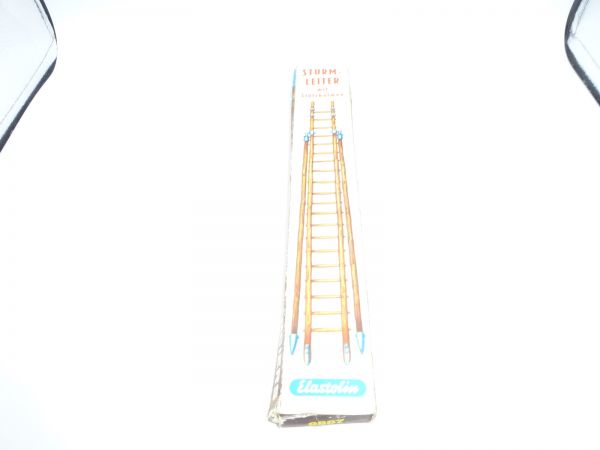 Elastolin 7 cm Assault ladder, No. 9887 - orig. packaging, ladder top condition