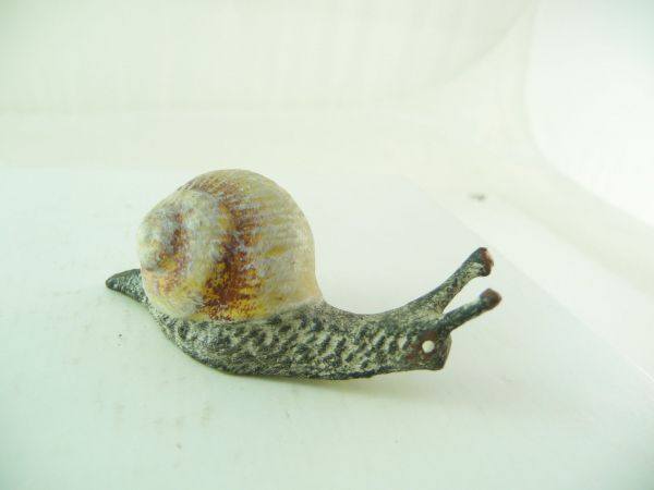 Elastolin composition Snail with shell - unused, great item
