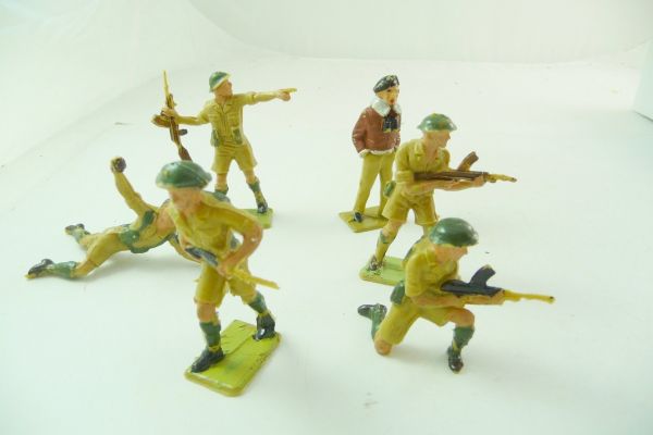 Cherilea Group of WW soldiers (6 figures) - see photos