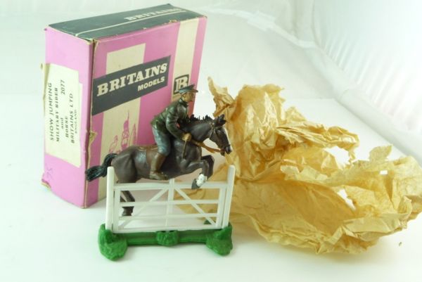 Britains Swoppets Show jumping Military Reiter, Nr. 2077 - in seltener OVP