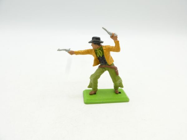 Britains Deetail Cowboy, firing wild with 2 pistols - extremely rare