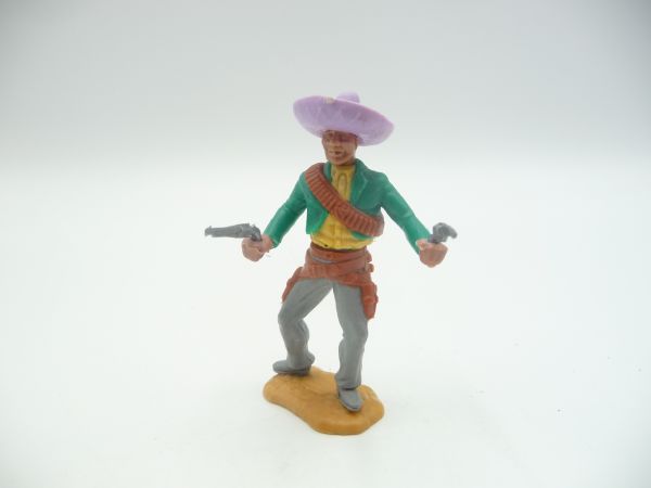 Timpo Toys Mexikaner stehend, grün/gelb mit 2 Pistolen