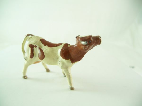 Merten Metall Calf, white/brown, head up (suitable for 4 cm figure series)