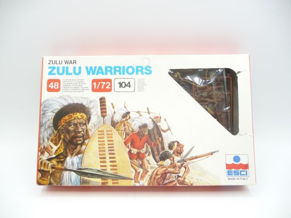 Esci 1:72 Zulu War: Zulu Warriors, No. 213 - parts on cast