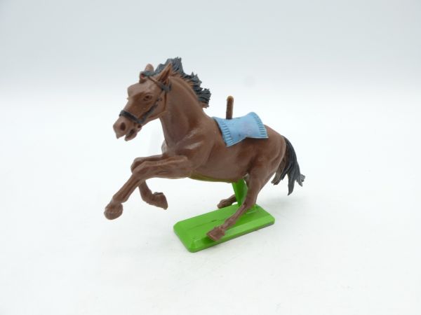 Britains Deetail Pferd aufbäumend (braun mit blauer Decke)