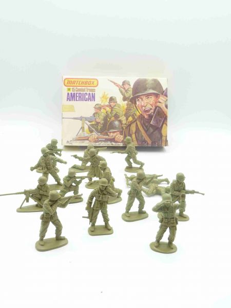 Matchbox 1:32 15 Combat Troops American, No. P6003 - orig. packaging, complete