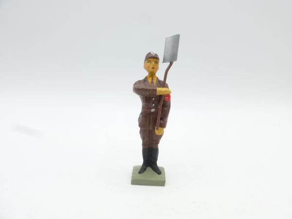 Lineol German soldier with spade - unused replica
