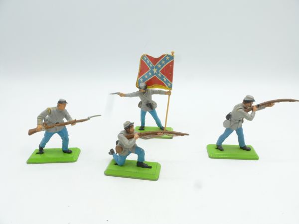 Britains Deetail Set of Southerners on foot (4 figures)