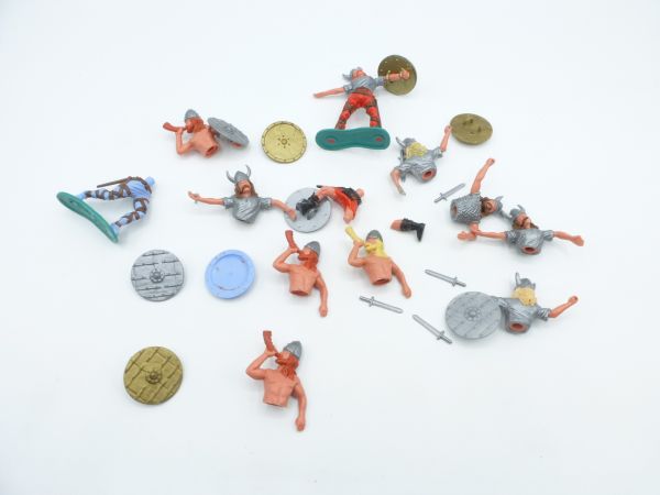 Timpo Toys Ersatzteilkonvolut Wikinger - teils inkomplett und/oder beschädigt
