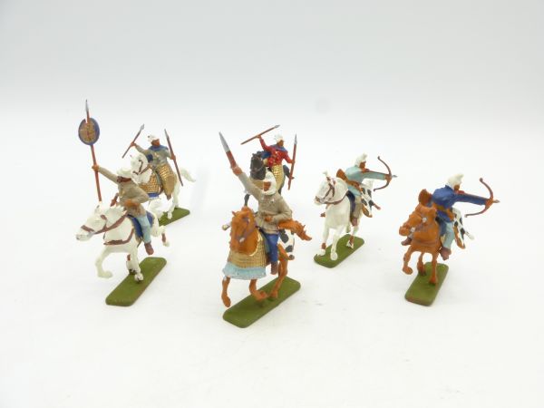 6 warriors on horseback
