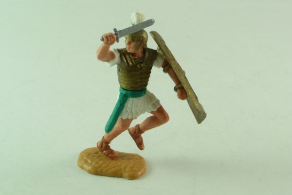Timpo Toys Römerunterteil, Variante weiß, auf einem Bein stehend