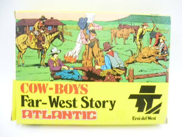 Atlantic 1:72 Far-West-Story, Cowboys, No. 1015 - orig. packaging, figures on cast