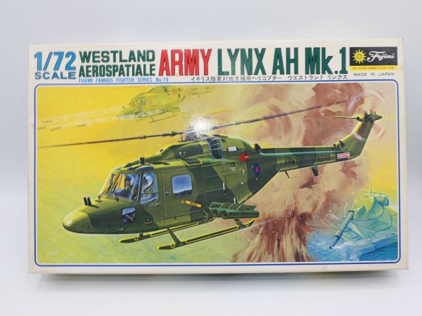 Fujimi 1:72 Westland Aerospatiale Army Lynx AH Mk.1, Nr. 7A19 - OVP, am Guss