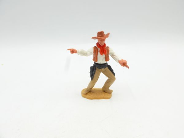Timpo Toys Cowboy 2. Version stehend mit Gewehr + großem Hut