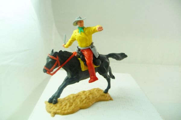 Timpo Toys Cowboy 2. Version reitend mit Messer