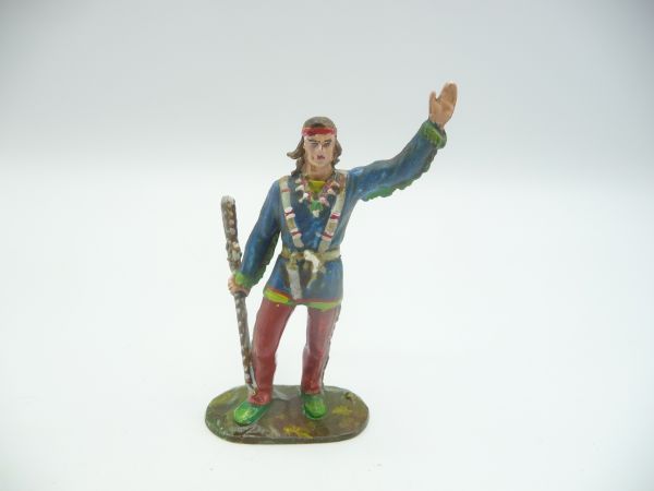 Modification 7 cm Winnetou with silver rifle - collector's painting