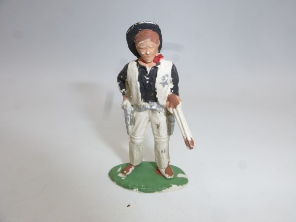 Timpo Toys Solid Sheriff, Gewehr im linken Arm, weiß/schwarz