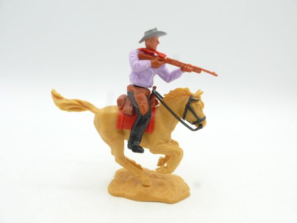 Timpo Toys Cowboy 2nd version riding, shooting gun