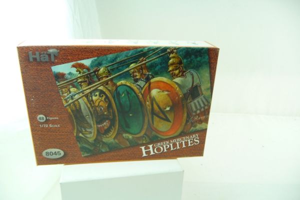 HäT 1:72 Greek Mercenary Hoplites, No. 8045 - orig. packaging, figures on cast