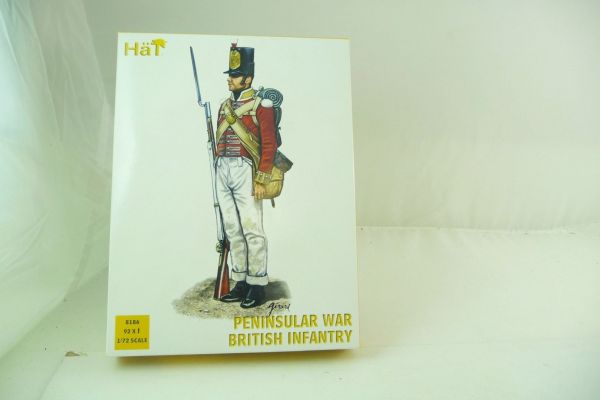 HäT 1:72 Peninsular War; British Infantry, No. 8186 - orig. packaging, parts on cast