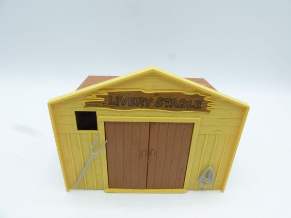 Timpo Toys Livery Stable, beige/braun mit braun - seltene Farbe