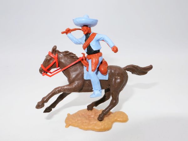 Timpo Toys Mexican riding with whip - light blue lower part, fixed holster