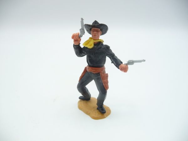 Timpo Toys Cowboy 2. Version stehend, 2 Pistolen wild schießend - tolle Kombi