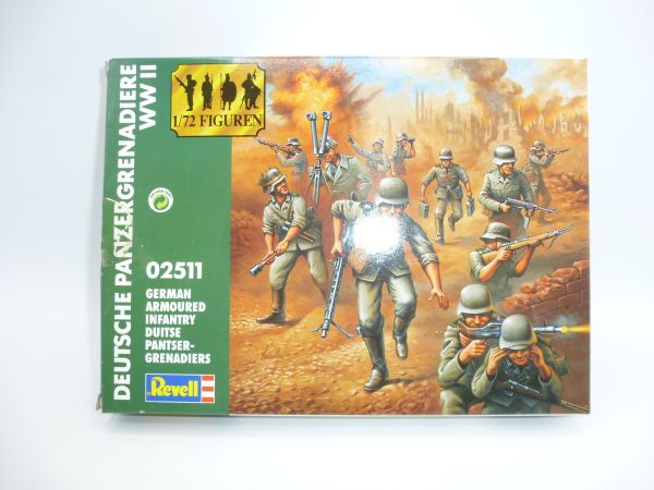 Revell 1:72 German Armoured Infantry, No. 2511 - orig. packaging, on cast