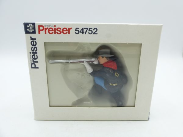 Preiser 7 cm US cavalryman kneeling shooting, No. 7020 - brand new
