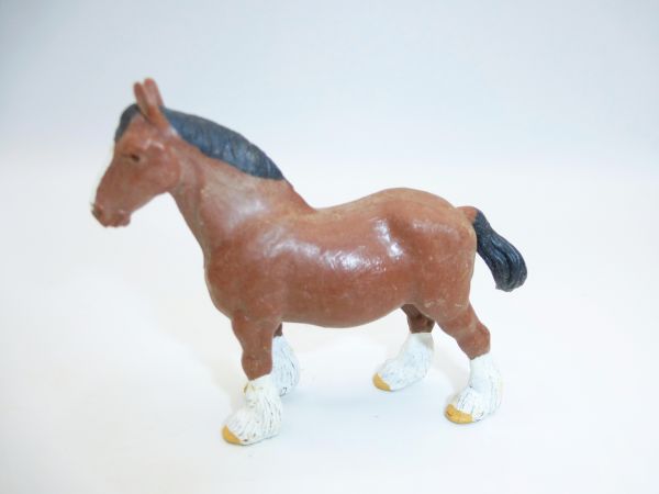 Britains Heavy horse, brown - rare, great figure