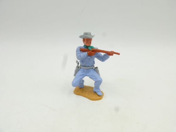 Timpo Toys Cowboy 3rd version crouching, shooting short rifle