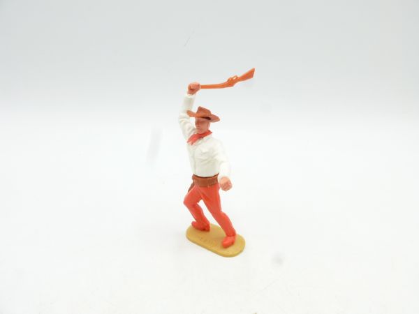 Timpo Toys Cowboy variation clubbing, white, lower part red