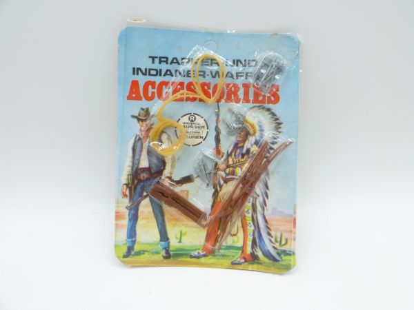 Elastolin 5,4 cm Wild West Waffen/Accessoires für Cowboys, Trapper, Indianer
