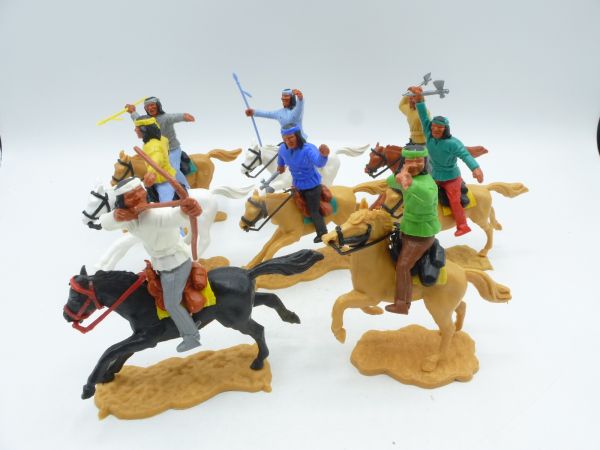 Timpo Toys Apachen reitend (8 Figuren) - tolles Set