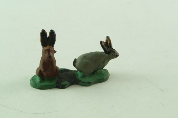 Timpo Toys Pair of hares - unused, rare colour combination