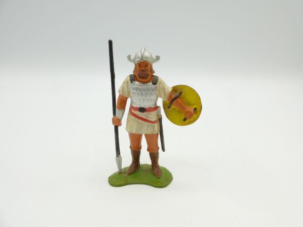 Viking (hard plastic) with spear + shield, similar to Heimo