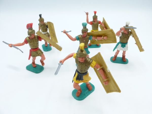 Timpo Toys Set of Romans on foot (6 figures) - with replica shields