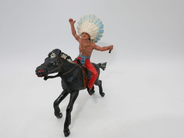 Jescan Indian on horseback - weapon shortened