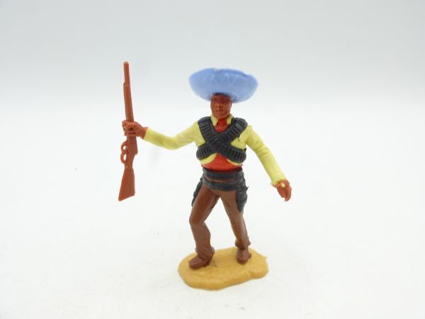 Timpo Toys Mexican standing, gun outstretched to the side, yellow/red